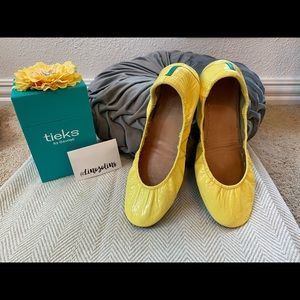 Tieks Lemon Patent Size 7